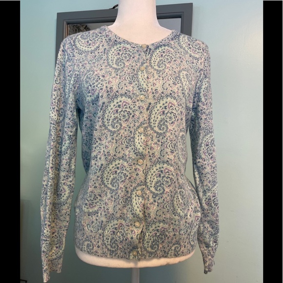 🌼 3/$18.!NWOT LL Bean supima cotton cardigan size S - Picture 4 of 9